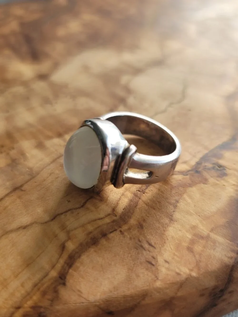 Vintage (1960s-70s) Opalite & Sterling Ring